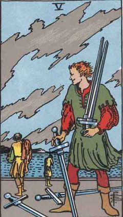 five of swords personality