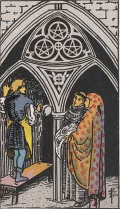 3 of pentacles lovers